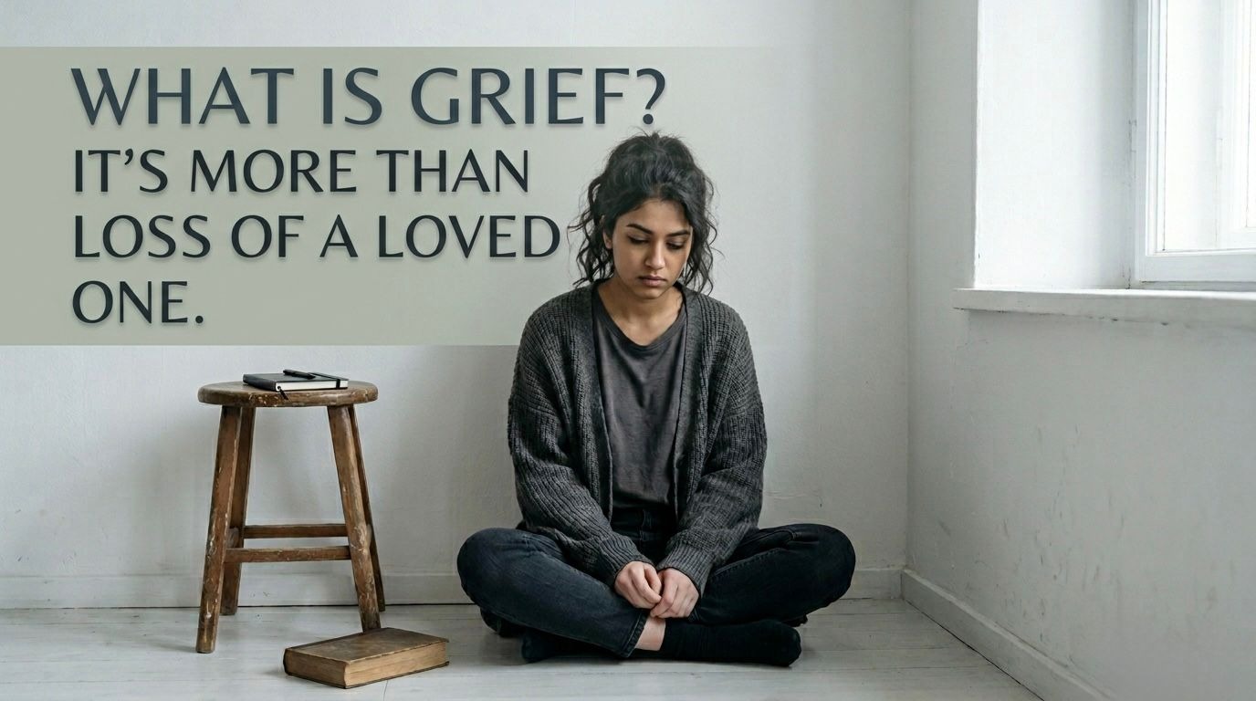 Woman expressing grief and loss